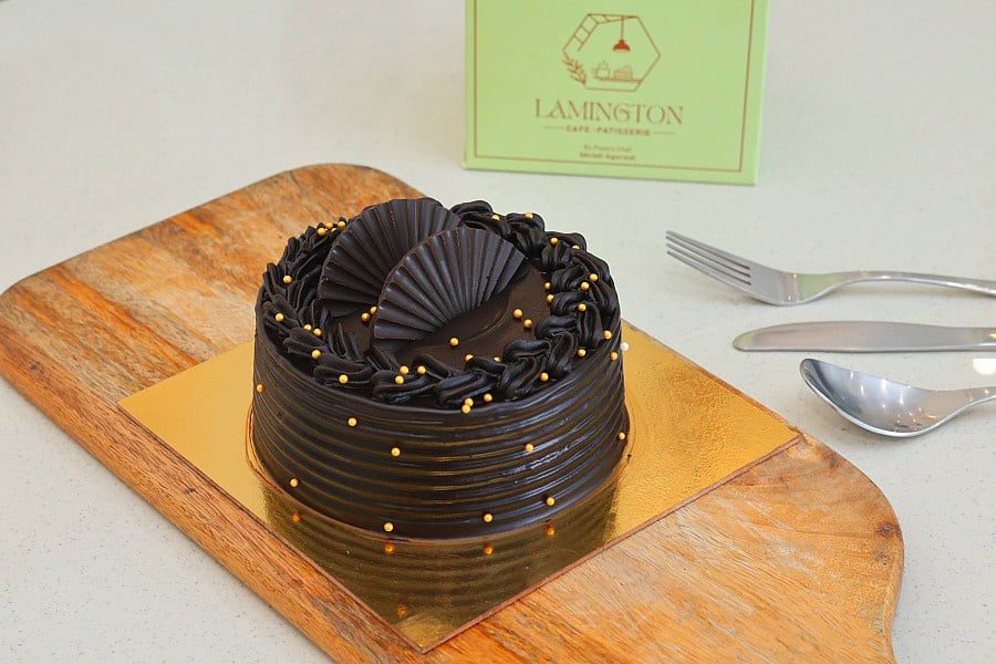 Chocolate truffle cake by Lamington